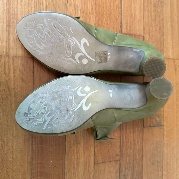 Everybody by bz moda Light Green open Toe Heels Size 40.5 - Picture 12 of 13